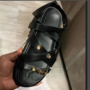 Black Strappy Sandals